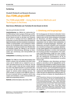 Das FDMLab@LABW: Data-Science-Methoden und -Techniken für den Einsatz im Archiv